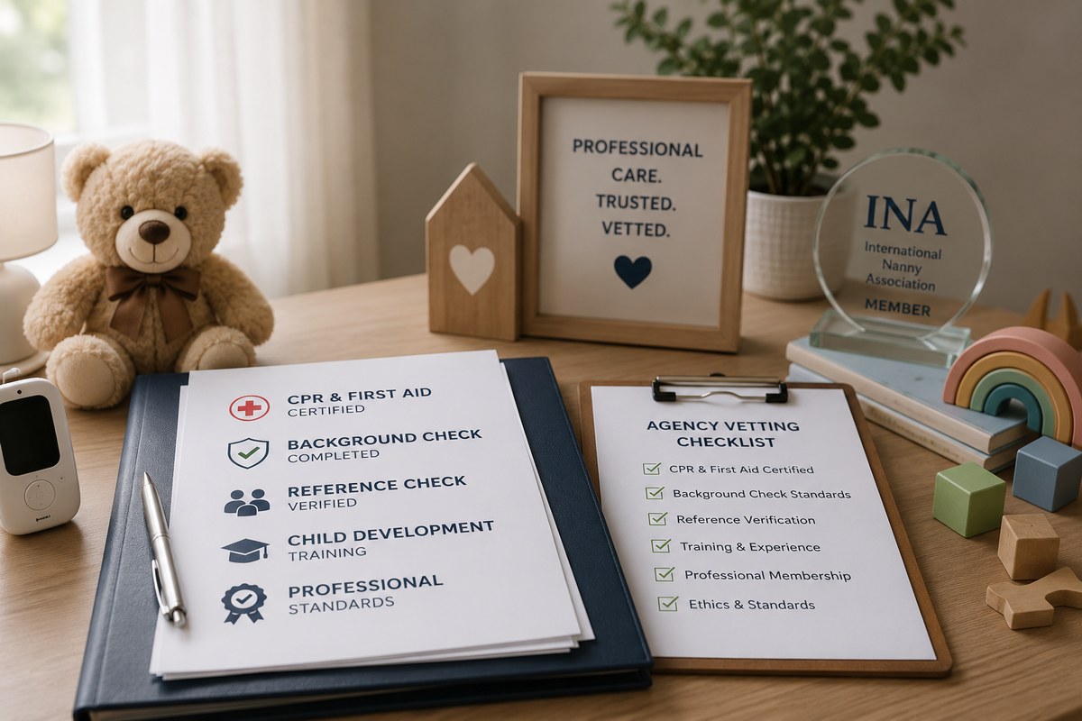Nanny agency certifications and accreditations checklist
