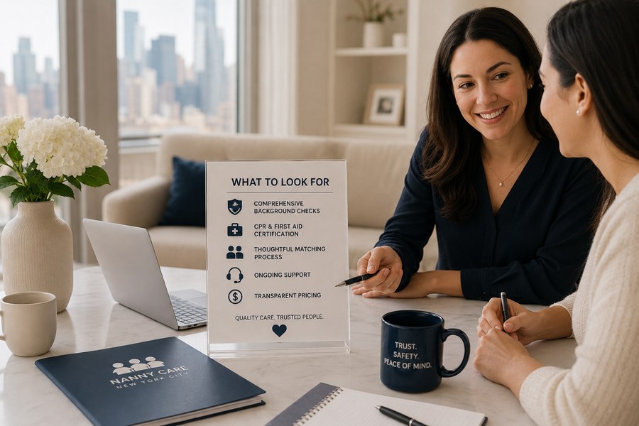What to look for in a nanny agency NYC — checklist guide